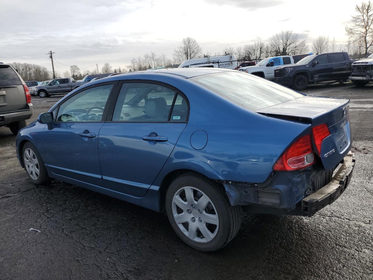 2008 Honda Civic VIN 1HGFA16538L045705 Copart auction photo, rear end damage thumbnail 2