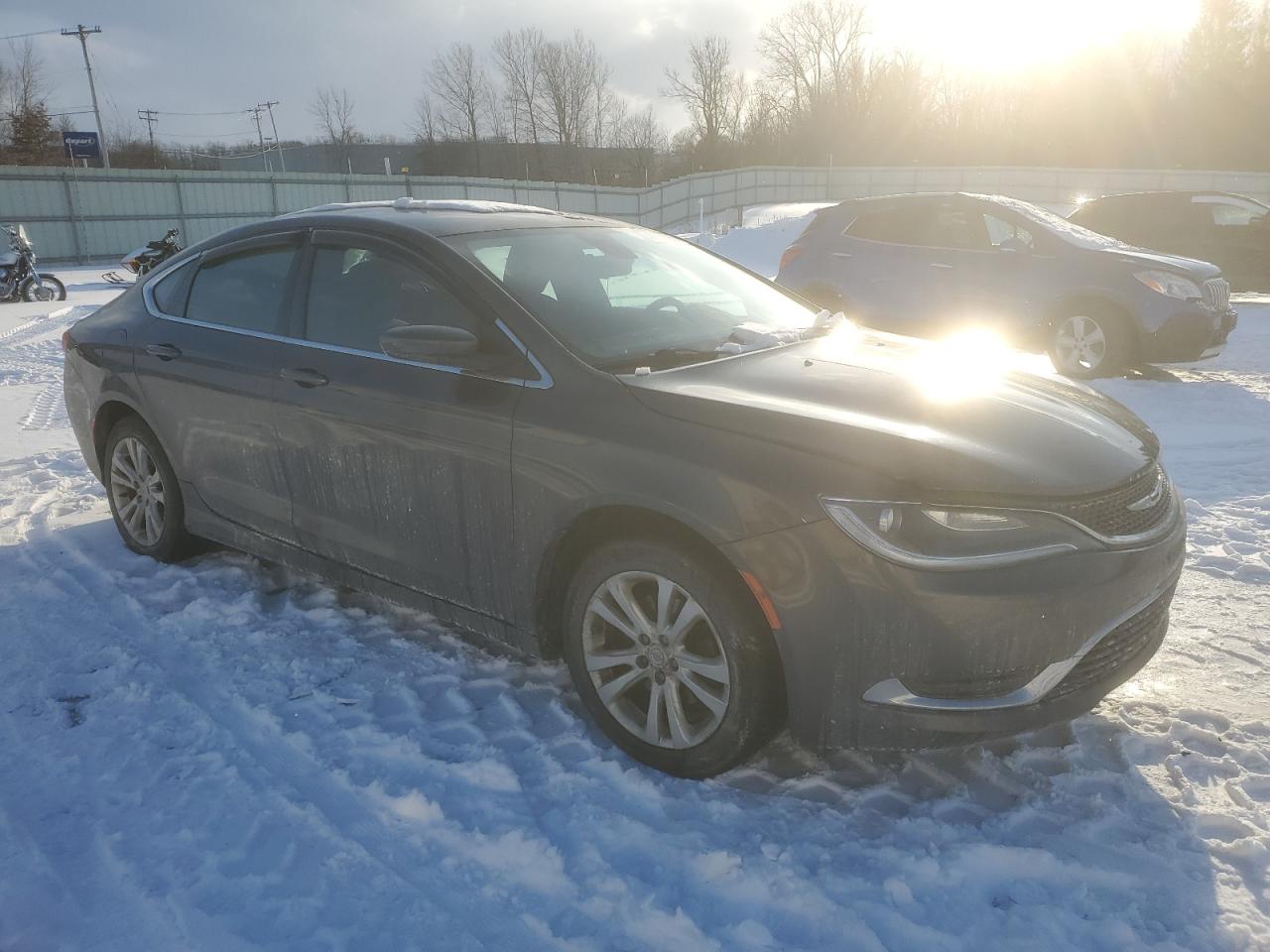 2015 Chrysler 200 VIN 1C3CCCABXFN639864 Copart auction photo, side damage thumbnail 4