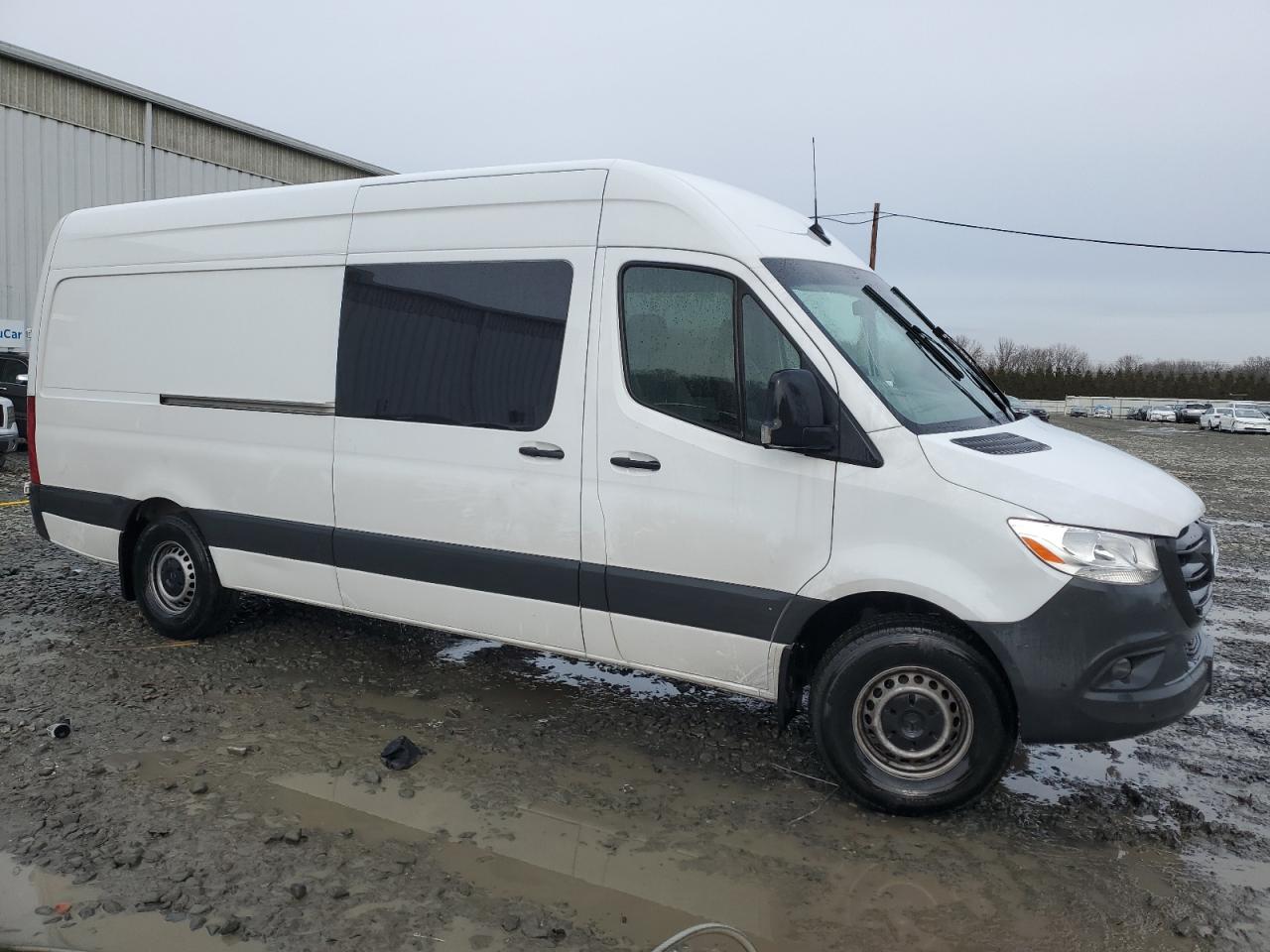 2024 Mercedes-Benz Sprinter VIN W1W4NCHY0RT170258 Copart auction photo, side / front end damage thumbnail 4