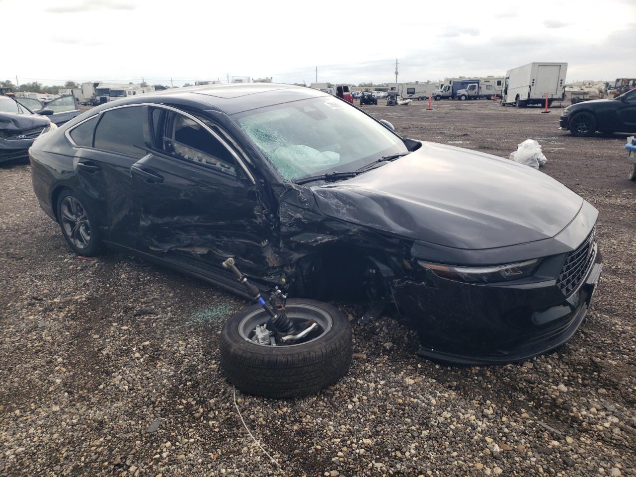 2024 Honda Accord VIN 1HGCY1F33RA090458 Copart auction photo, side / undercarriage damage thumbnail 4