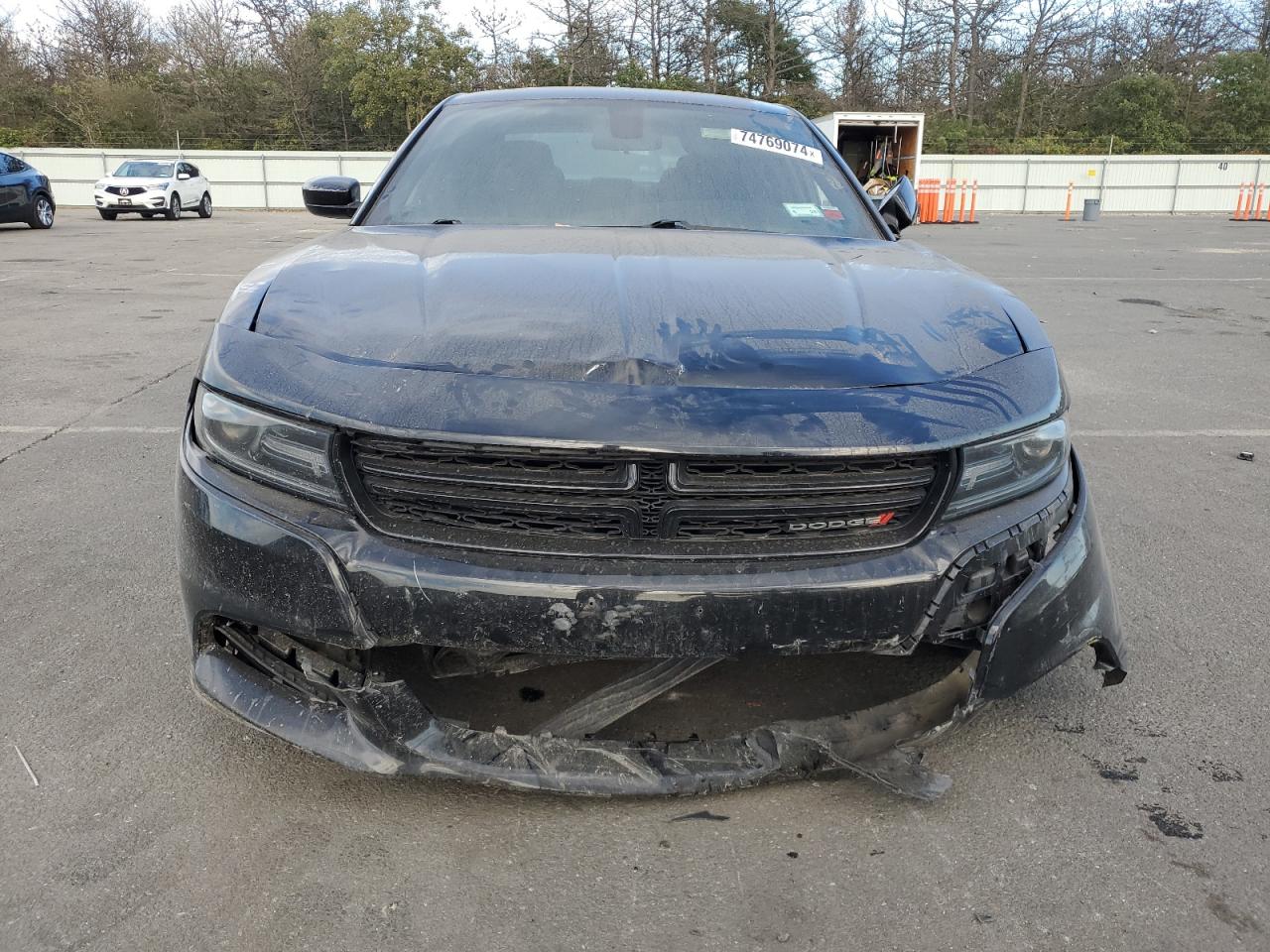 2019 Dodge Charger VIN 2C3CDXBG2KH758591 Copart auction photo, front end / side damage thumbnail 5
