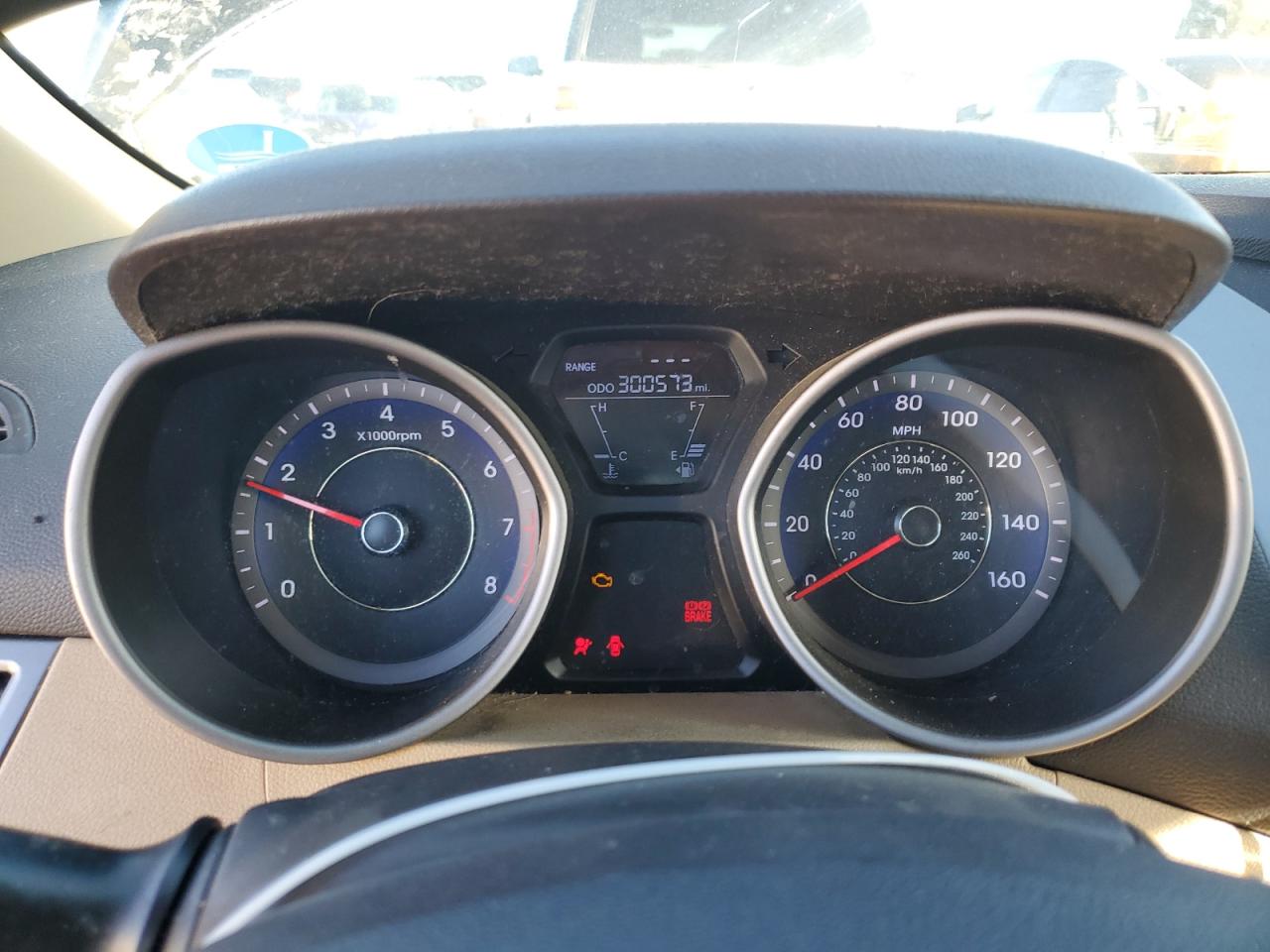2013 Hyundai Elantra VIN KMHDH4AE5DU681844 Copart auction photo, vandalism damage thumbnail 9