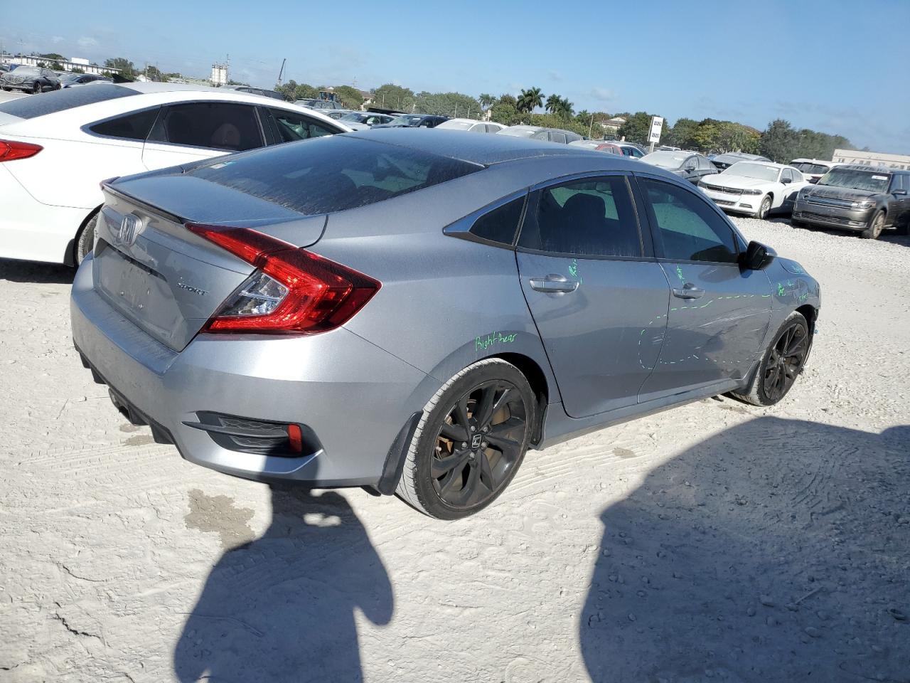 2020 Honda Civic VIN 19XFC2F80LE008945 Copart auction photo, front end damage thumbnail 3