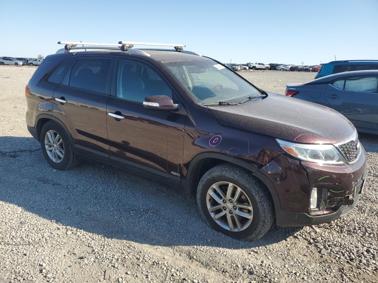 2014 KIA Sorento VIN 5XYKTCA6XEG465181 Copart auction photo, front end damage thumbnail 4