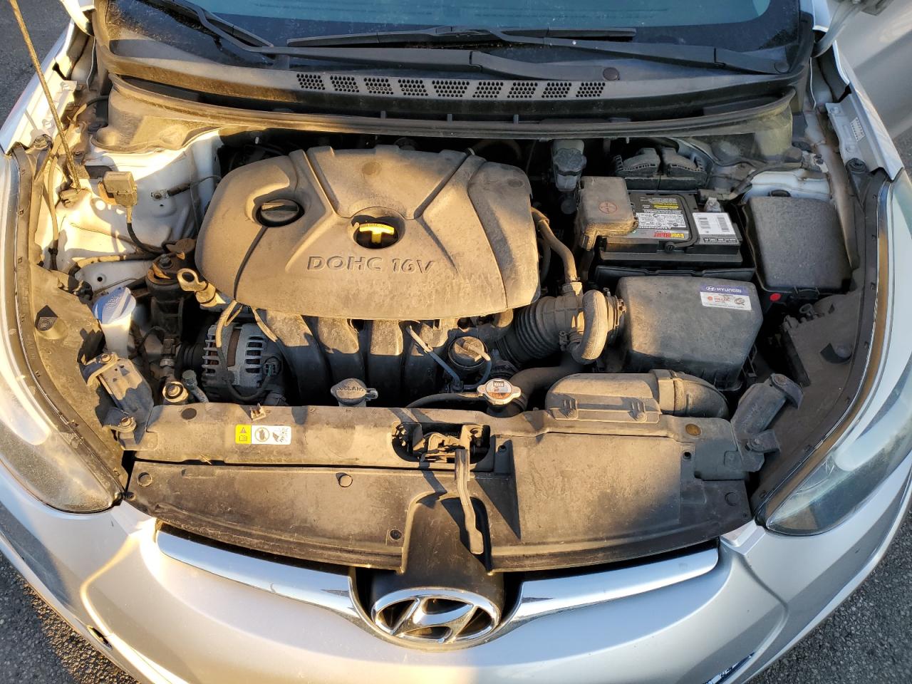 2016 Hyundai Elantra VIN KMHDH4AE4GU545449 Copart auction photo, vandalism / front end damage thumbnail 11