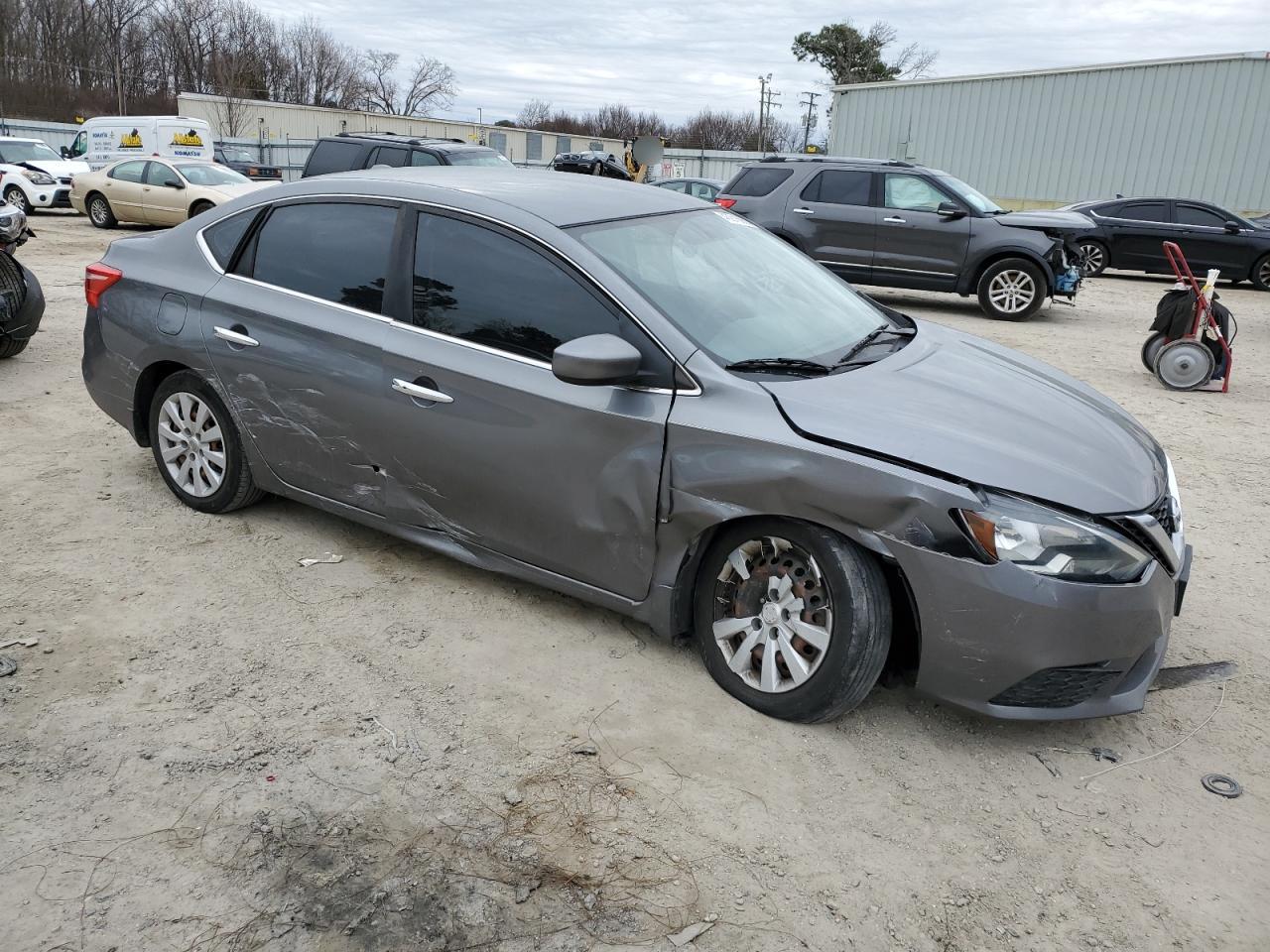 2017 Nissan Sentra VIN 3N1AB7AP1HY277117 Copart auction photo, side / front end damage thumbnail 4
