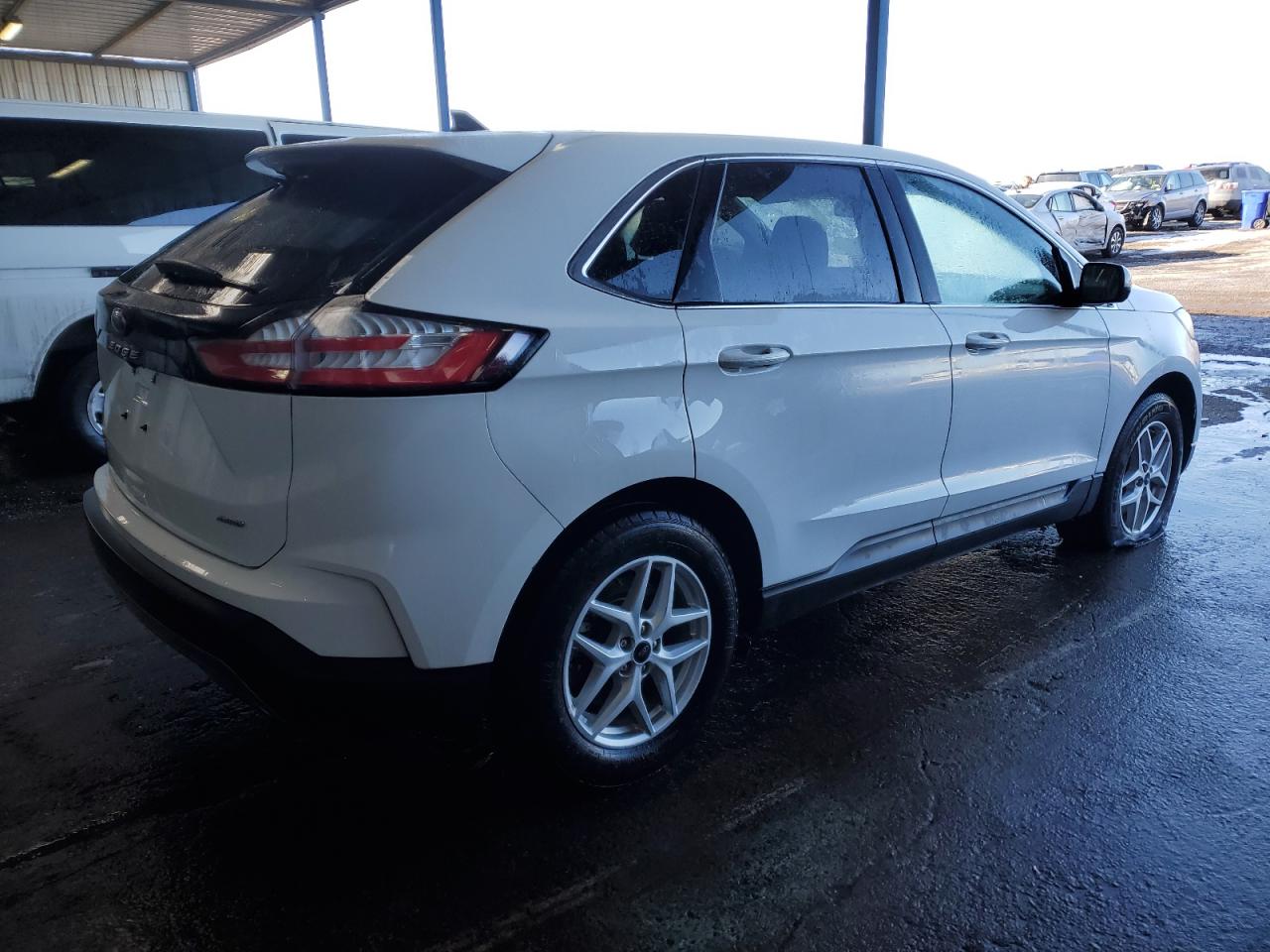 2023 Ford Edge VIN 2FMPK4J92PBA14564 Copart auction photo, undercarriage / front end damage thumbnail 3