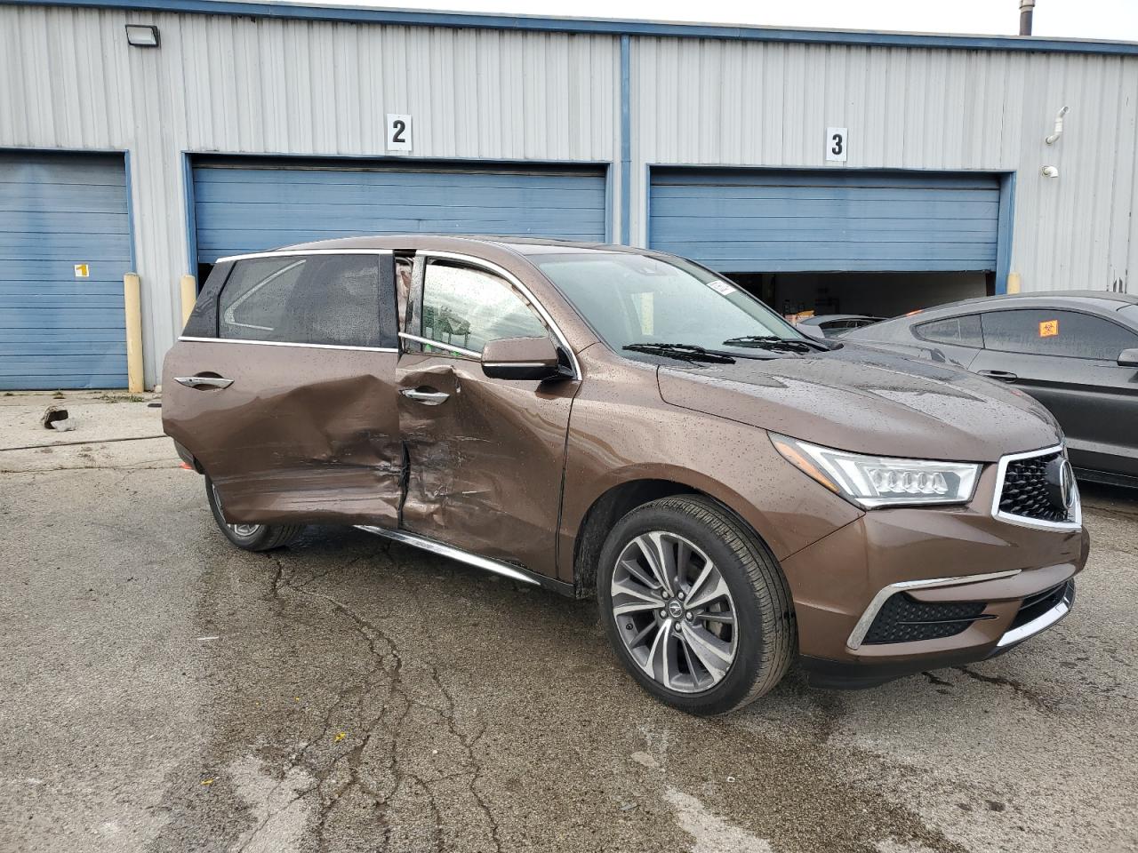2019 Acura MDX VIN 5J8YD4H55KL031911 Copart auction photo, side damage thumbnail 4