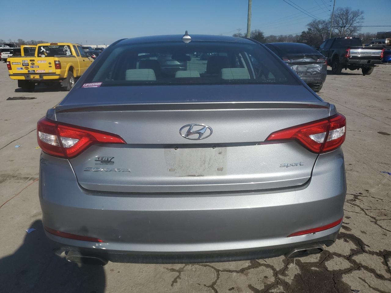 2015 Hyundai Sonata VIN 5NPE34AF6FH128312 Copart auction photo, side / vandalism damage thumbnail 6