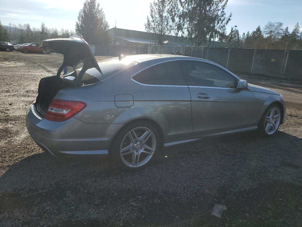 2013 Mercedes-Benz C-klasse VIN WDDGJ4HB6DF979296 Copart auction photo, rear end damage thumbnail 3