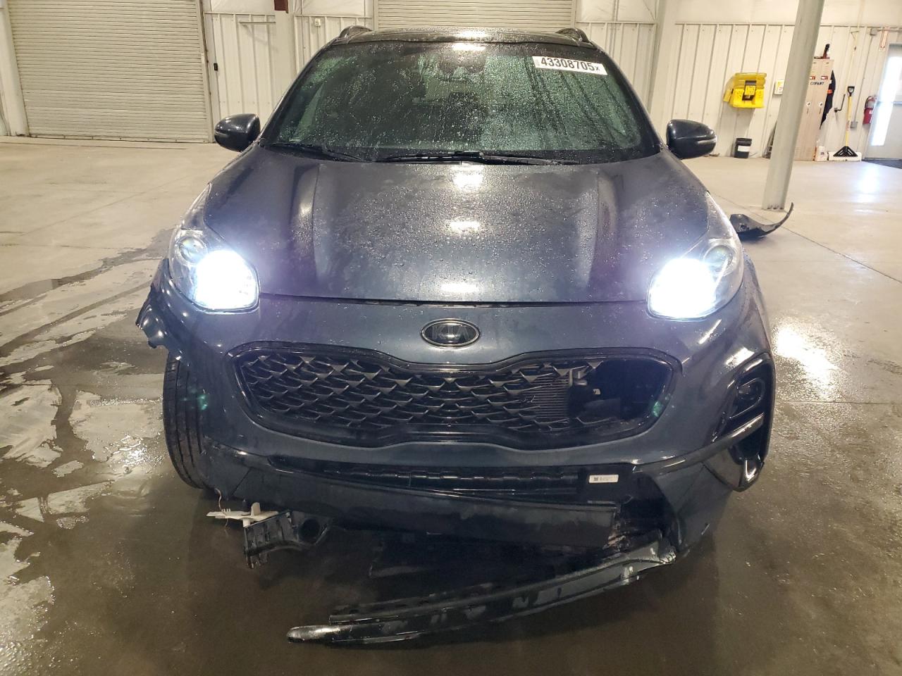 2022 KIA Sportage VIN KNDP63ACXN7996106 Copart auction photo, front end / side damage thumbnail 5