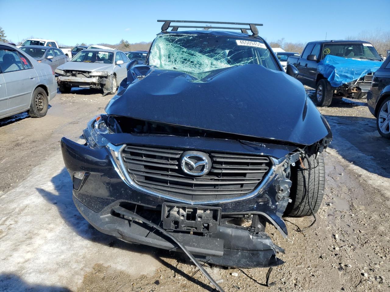 2019 Mazda CX-3 VIN JM1DKFB7XK1449515 Copart auction photo, side / front end damage thumbnail 5