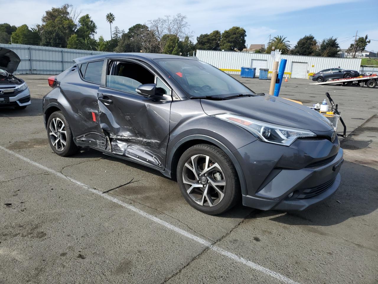2018 Toyota C-HR VIN NMTKHMBX4JR028979 Copart auction photo, rear end / all over damage thumbnail 4