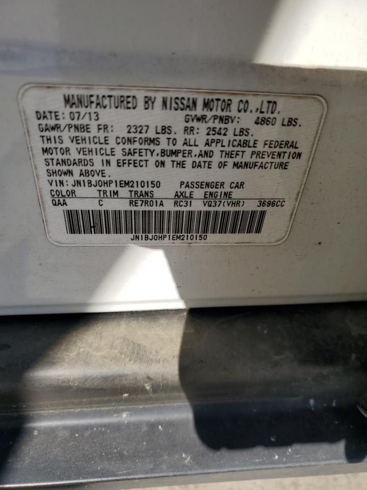 2014 Infiniti QX50 VIN JN1BJ0HP1EM210150 Copart auction photo, front end damage thumbnail 14