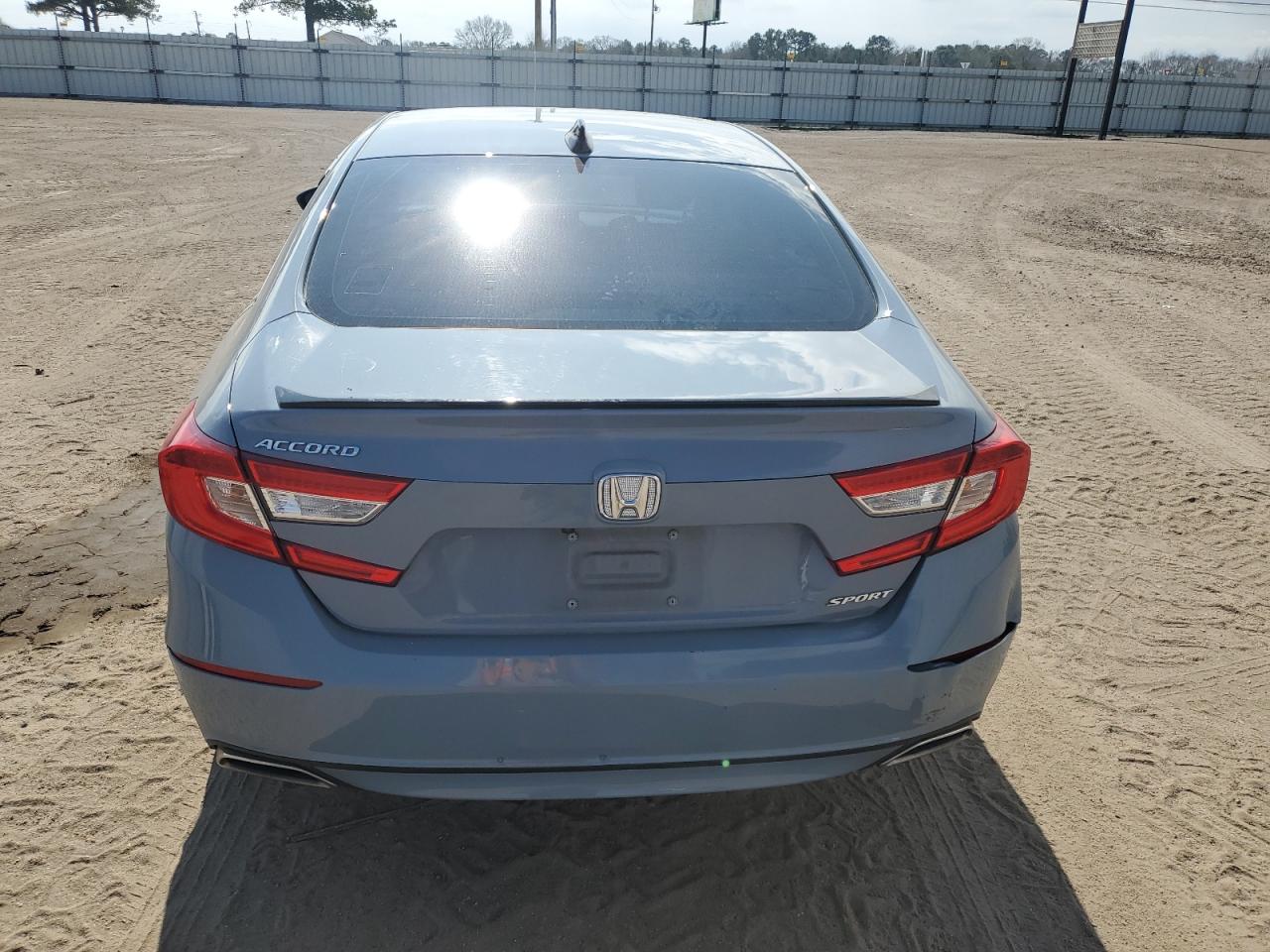 2022 Honda Accord VIN 1HGCV1F39NA016237 Copart auction photo, side damage thumbnail 6