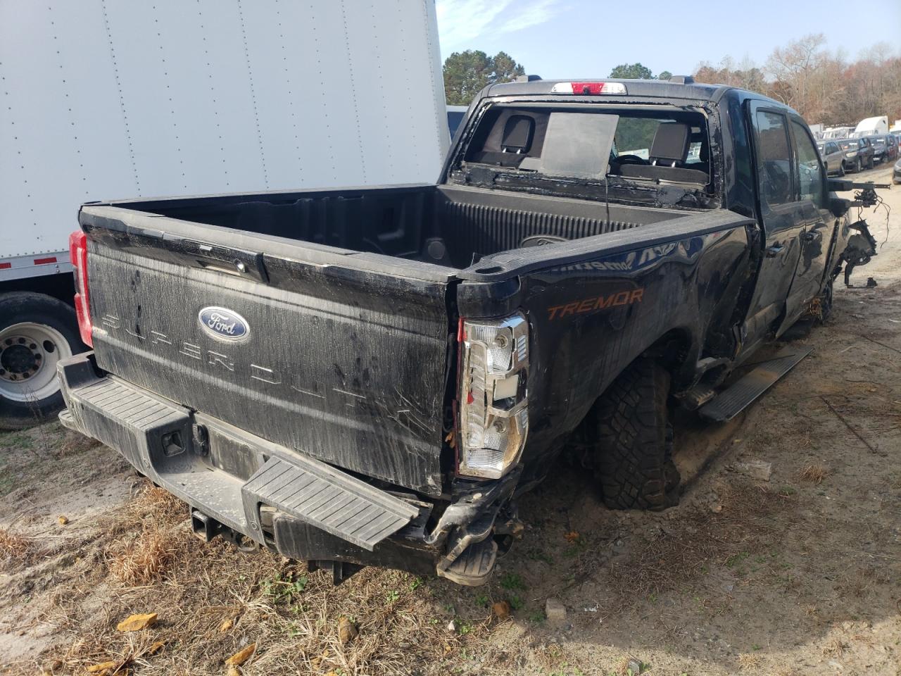 2023 Ford F250 VIN 1FT8W2BM4PEE13095 Copart auction photo, front end / all over damage thumbnail 3