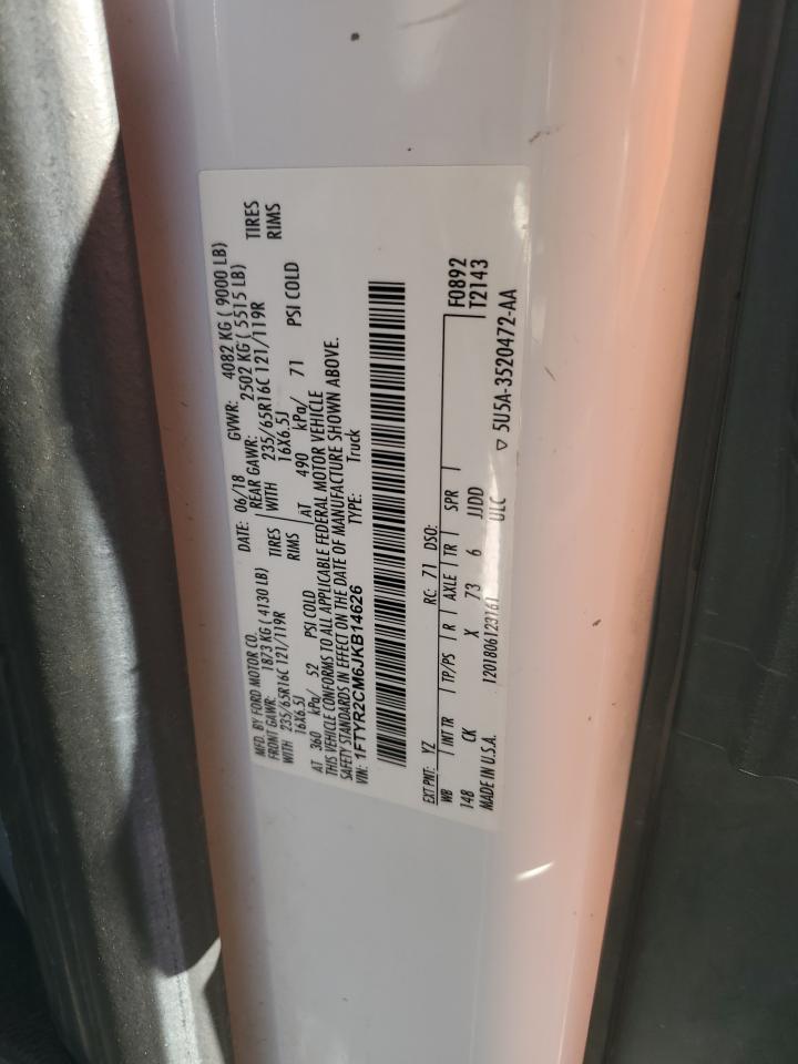 2018 Ford Transit VIN 1FTYR2CM6JKB14626 Copart auction photo, side / minor dent/scratches damage thumbnail 13