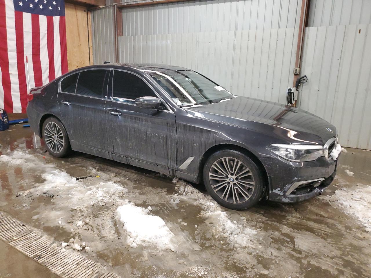 2018 BMW 5er VIN WBAJA7C55JWA72778 Copart auction photo, front end damage thumbnail 4
