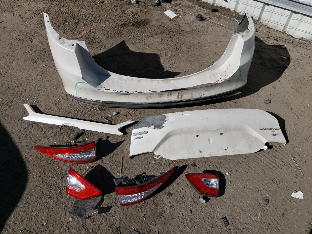 2013 Ford Fusion VIN 3FA6P0HR1DR241957 Copart auction photo, rear end / side damage thumbnail 12