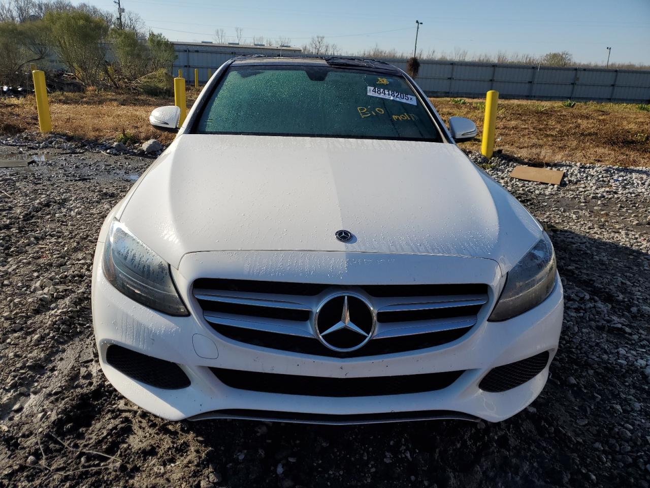 2018 Mercedes-Benz C-klasse VIN 55SWF4JB6JU246892 Copart auction photo, top/roof damage thumbnail 5
