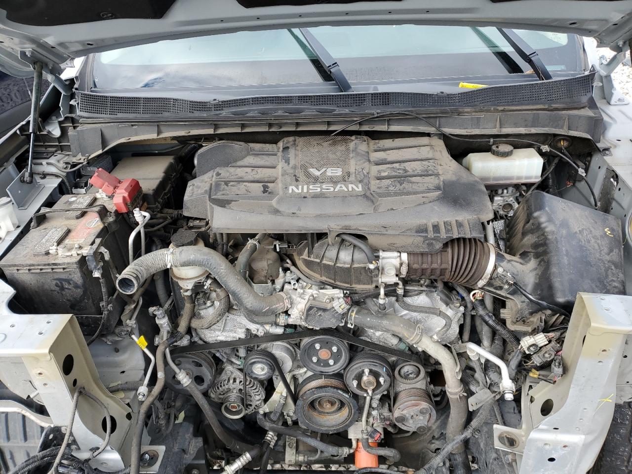 2020 Nissan Titan VIN 1N6AA1EDXLN501808 Copart auction photo, front end / side damage thumbnail 11