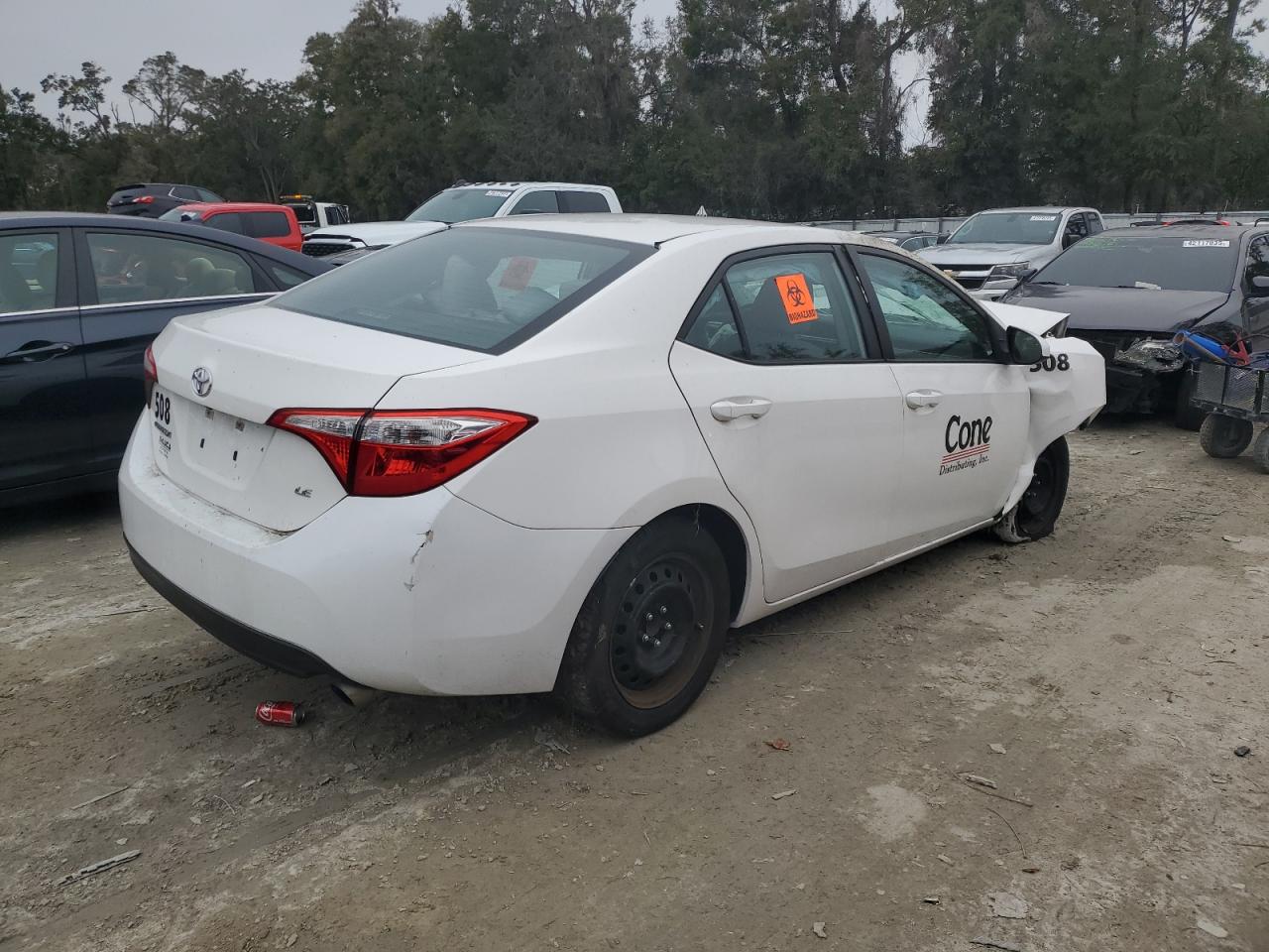 2016 Toyota Corolla VIN 5YFBURHE9GP520702 Copart auction photo, front end damage thumbnail 3
