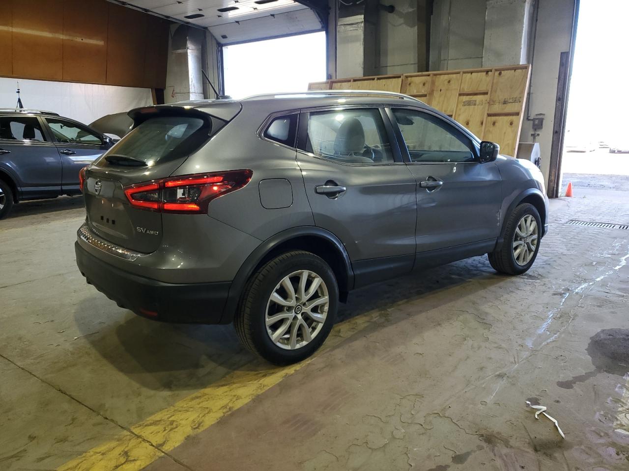 2020 Nissan Rogue VIN JN1BJ1CW0LW389156 Copart auction photo, front end / side damage thumbnail 3