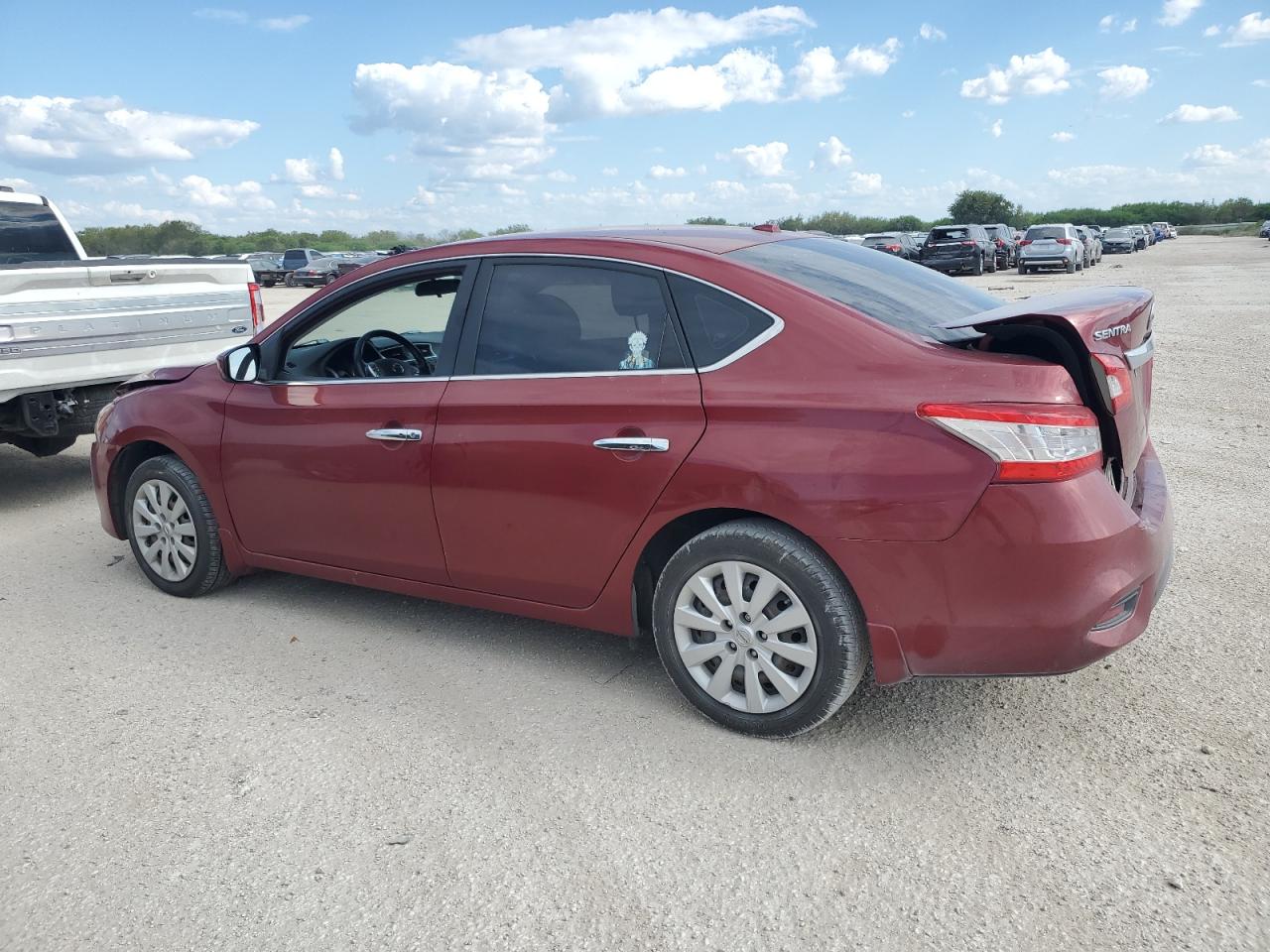 2015 Nissan Sentra VIN 3N1AB7AP7FL689665 Copart auction photo, all over damage thumbnail 2