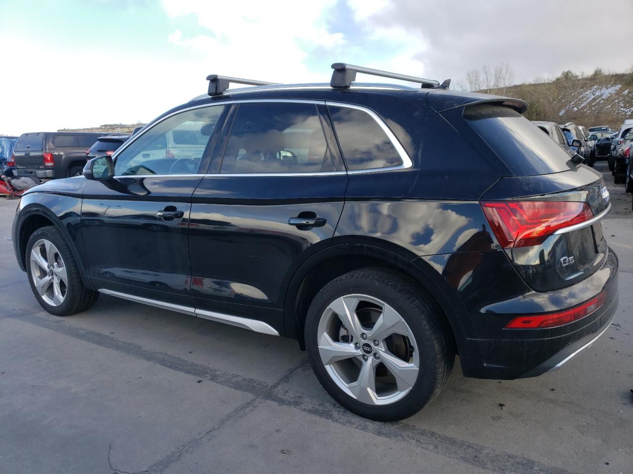 2021 Audi Q5 VIN WA1BAAFY0M2050863 Copart auction photo, front end / rear end damage thumbnail 2