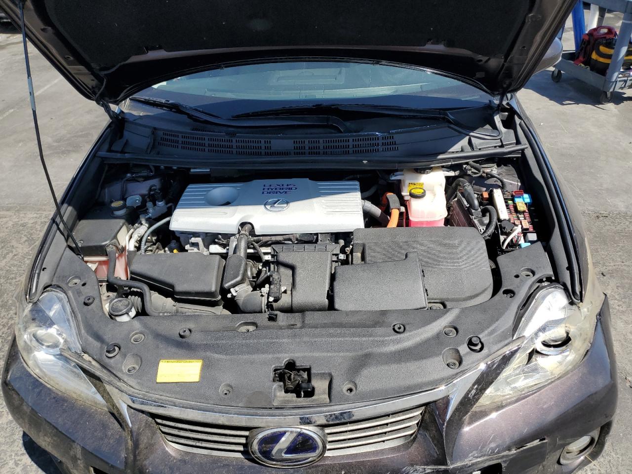 2011 Lexus CT VIN JTHKD5BH2B2039546 Copart auction photo, undercarriage / all over damage thumbnail 11