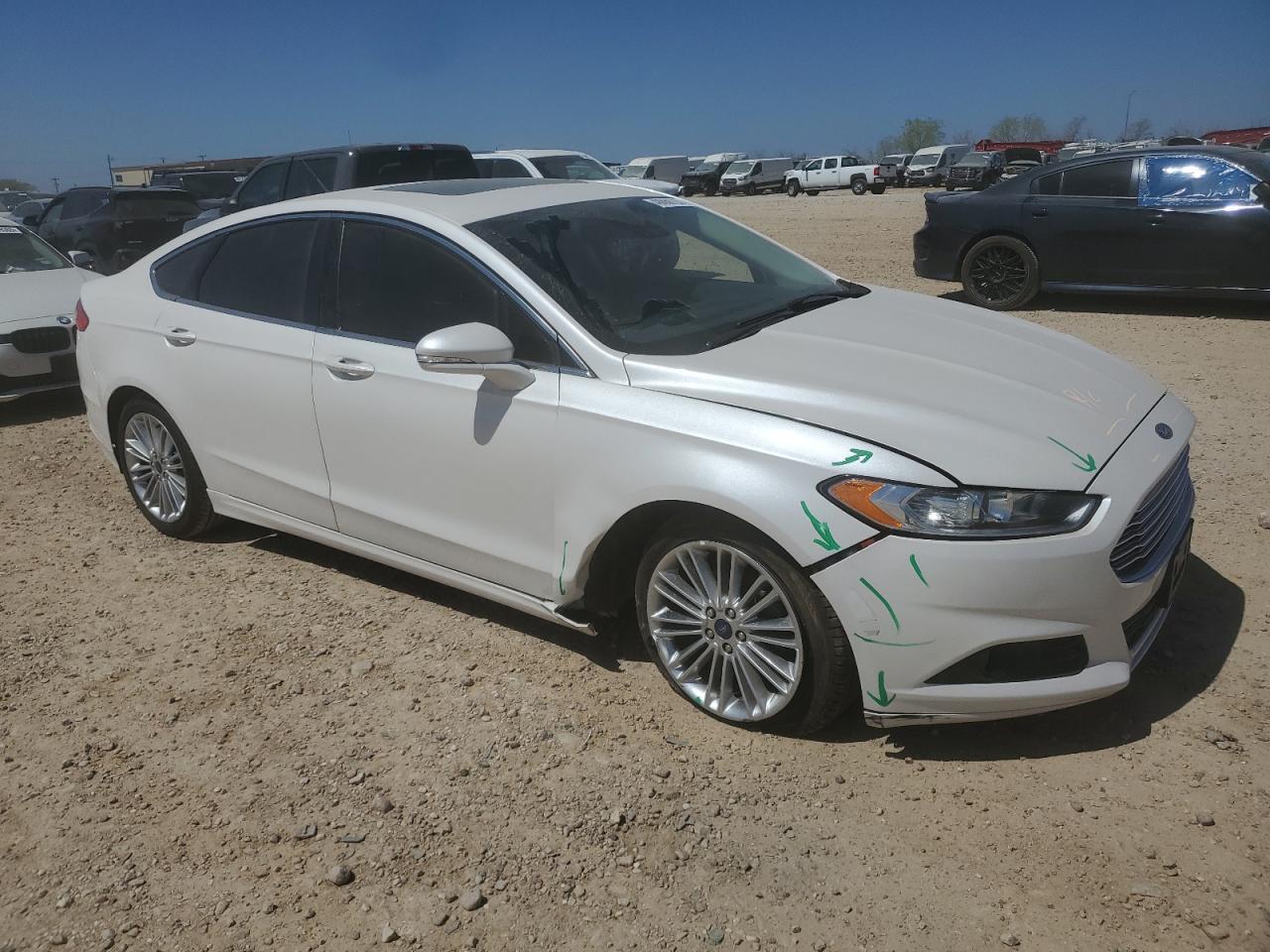 2015 Ford Fusion VIN 3FA6P0HD0FR180320 Copart auction photo, front end / mechanical damage thumbnail 4