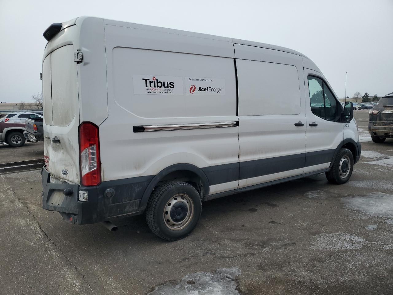 2020 Ford Transit VIN 1FTBR1C89LKB03402 Copart auction photo, rear end damage thumbnail 3
