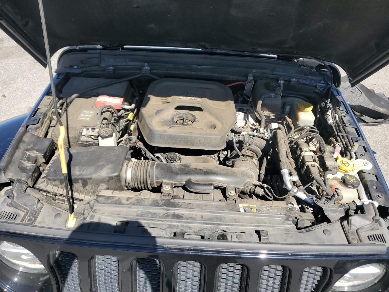 2019 Jeep Wrangler VIN 1C4HJXEN7KW689807 Copart auction photo, front end damage thumbnail 11