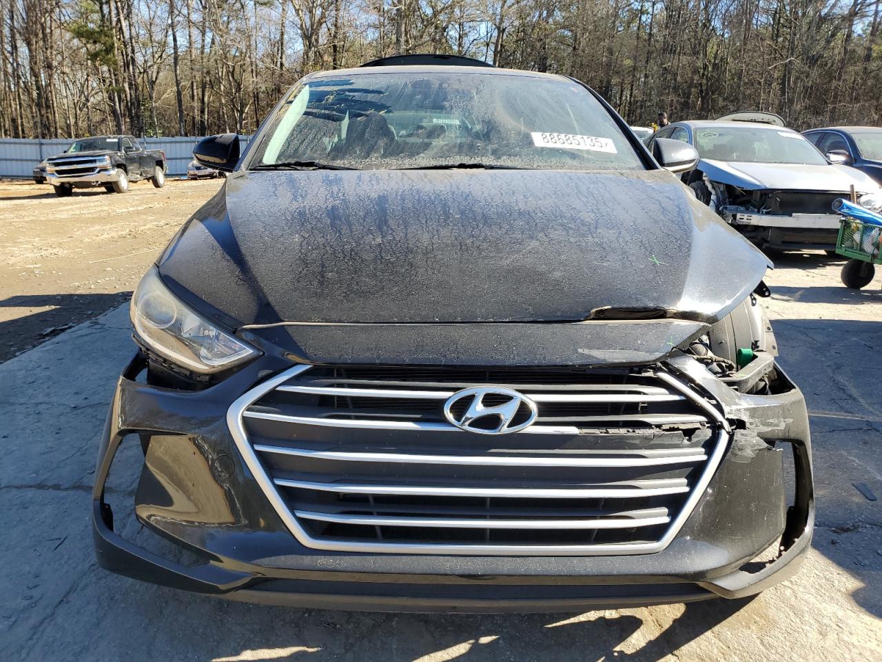 2018 Hyundai Elantra VIN KMHD84LF6JU613716 Copart auction photo, all over / front end damage thumbnail 5