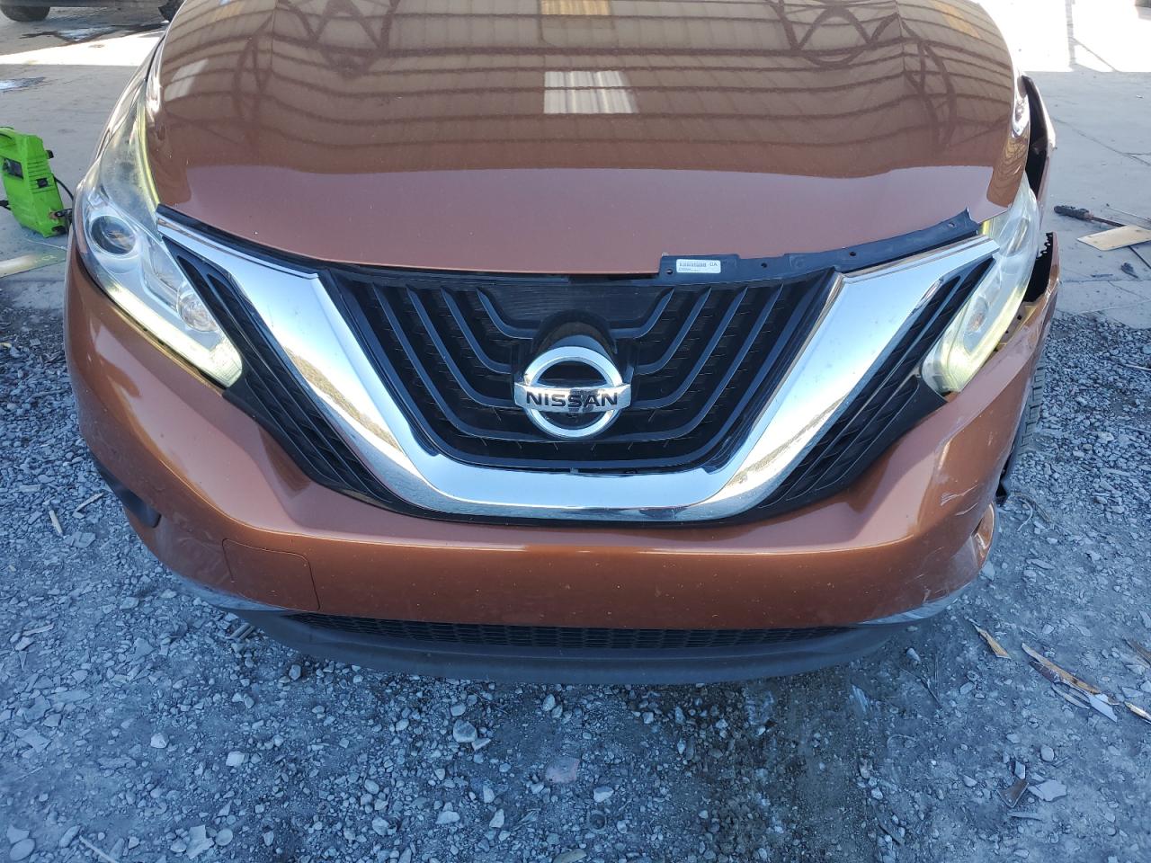2015 Nissan Murano VIN 5N1AZ2MG6FN288594 Copart auction photo, front end damage thumbnail 12