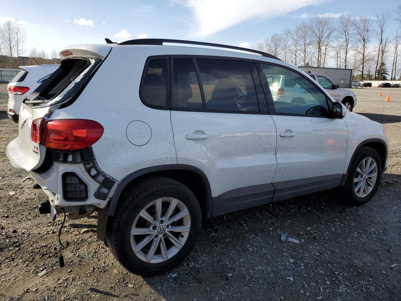 2017 Volkswagen Tiguan VIN WVGBV7AX7HK043678 Copart auction photo, rear end damage thumbnail 3
