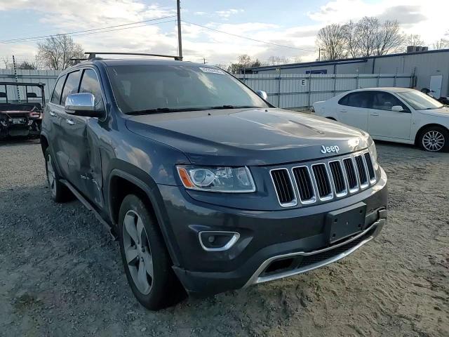 2014 Jeep Grand Cherokee VIN 1C4RJFBG8EC399554 Copart auction photo, front end / side damage thumbnail 12