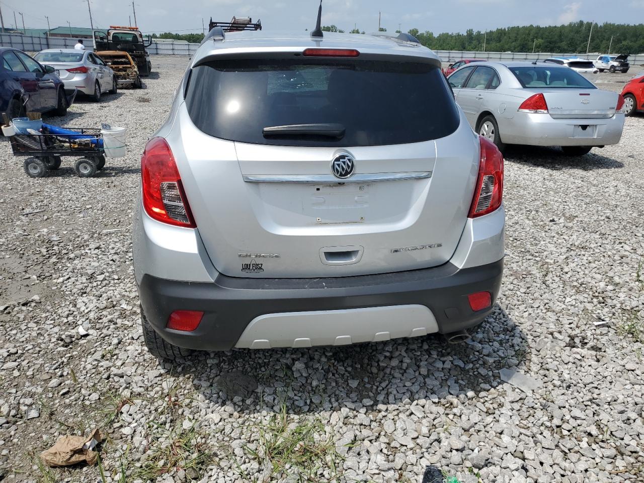 2014 Buick Encore VIN KL4CJASB3EB781102 Copart auction photo, front end damage thumbnail 6