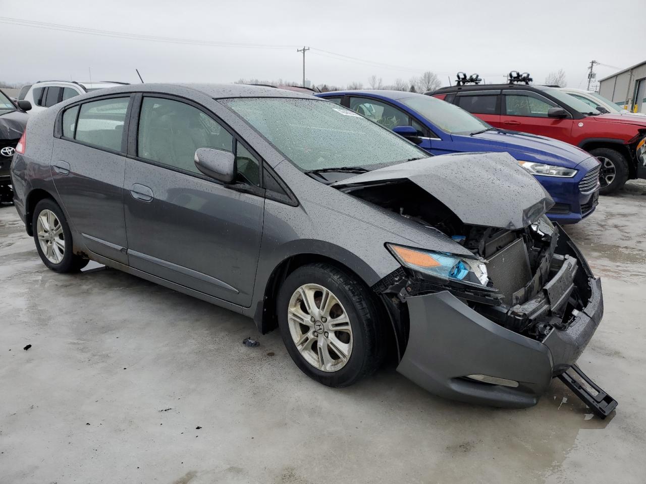 2010 Honda Insight VIN JHMZE2H71AS021255 Copart auction photo, front end / rear end damage thumbnail 4