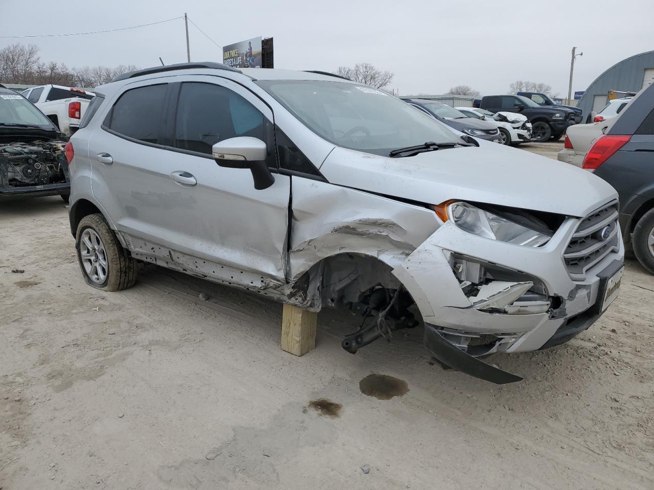 2020 Ford EcoSport VIN MAJ3S2GE5LC367974 Copart auction photo, front end / side damage thumbnail 4