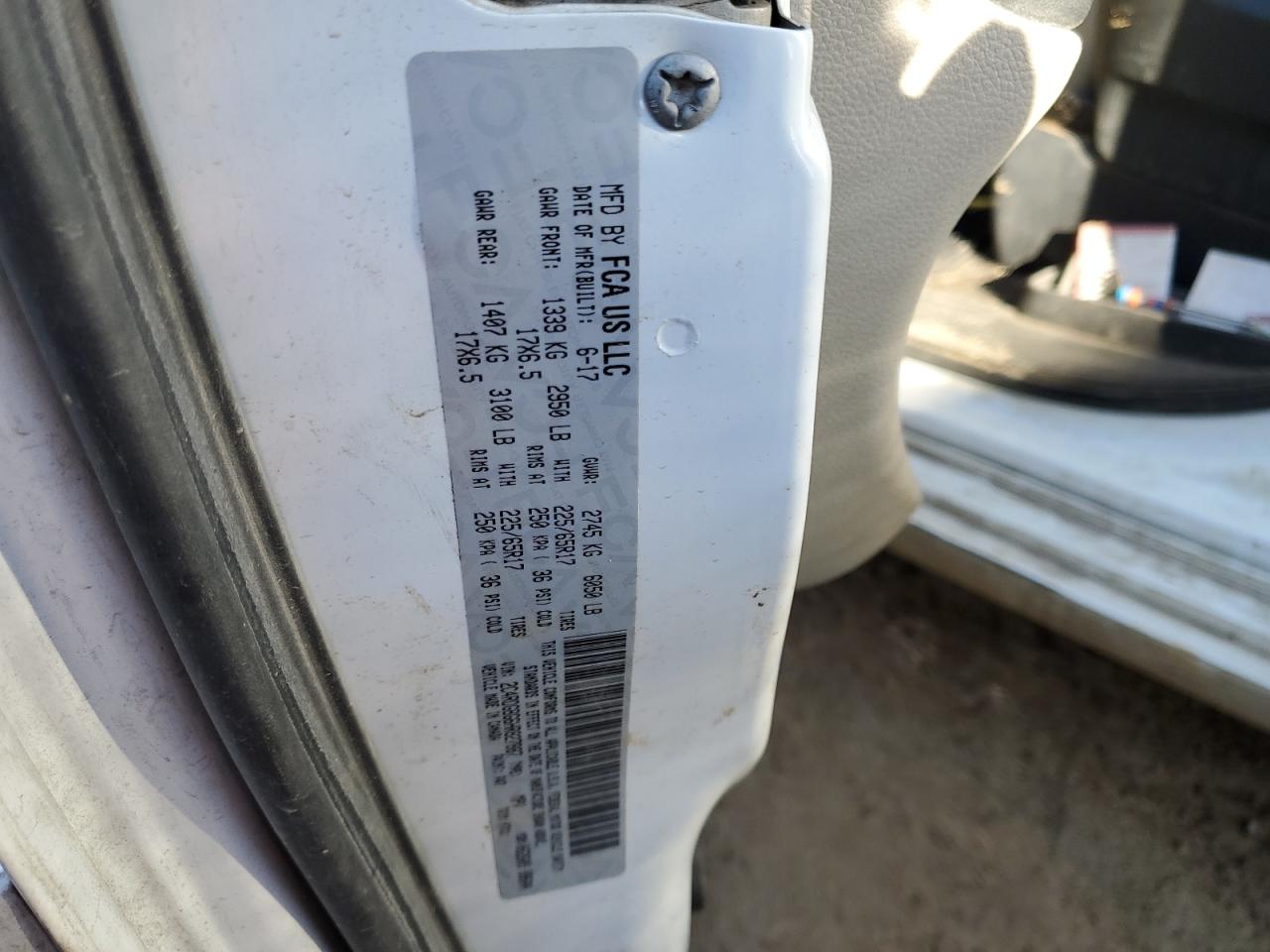 2017 Dodge Caravan VIN 2C4RDGBG6HR827887 Copart auction photo, front end / side damage thumbnail 16