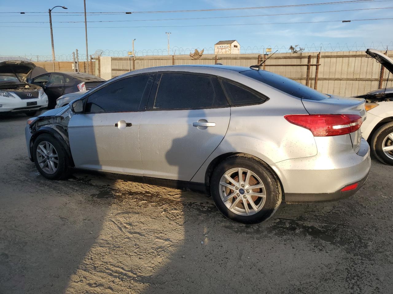 2018 Ford Focus VIN 1FADP3F26JL254079 Copart auction photo, front end / side damage thumbnail 2