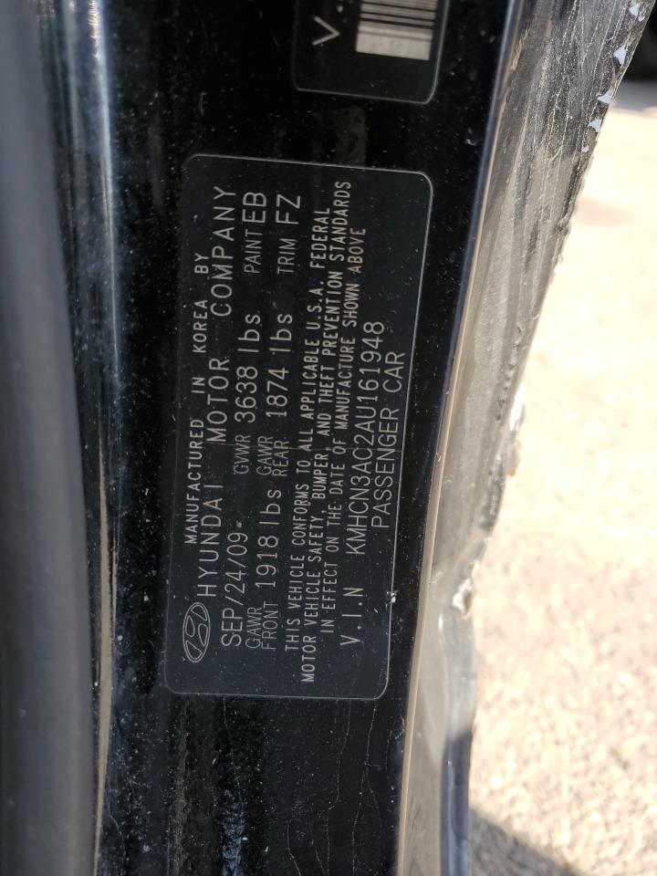 2010 Hyundai Accent VIN KMHCN3AC2AU161948 Copart auction photo, all over / undercarriage damage thumbnail 13