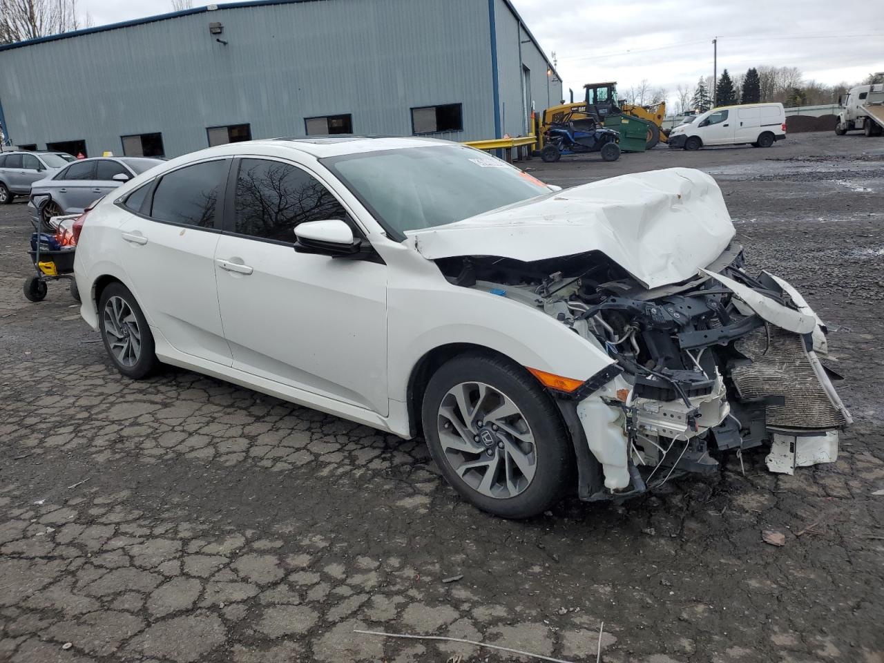 2018 Honda Civic VIN 2HGFC2F74JH570826 Copart auction photo, front end / undercarriage damage thumbnail 4