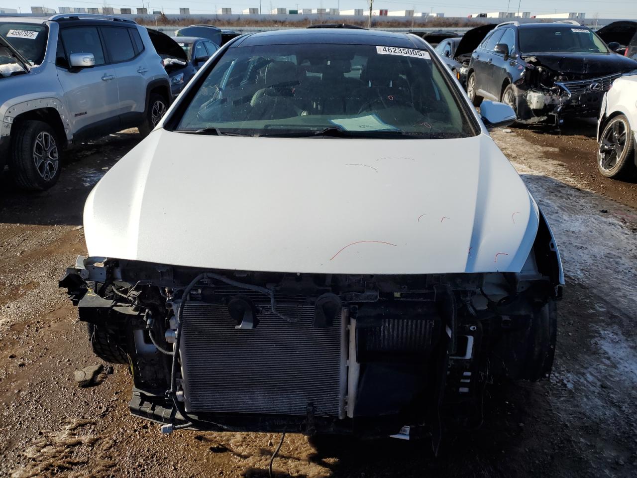 2015 Hyundai Sonata VIN 5NPE34ABXFH146700 Copart auction photo, front end damage thumbnail 5