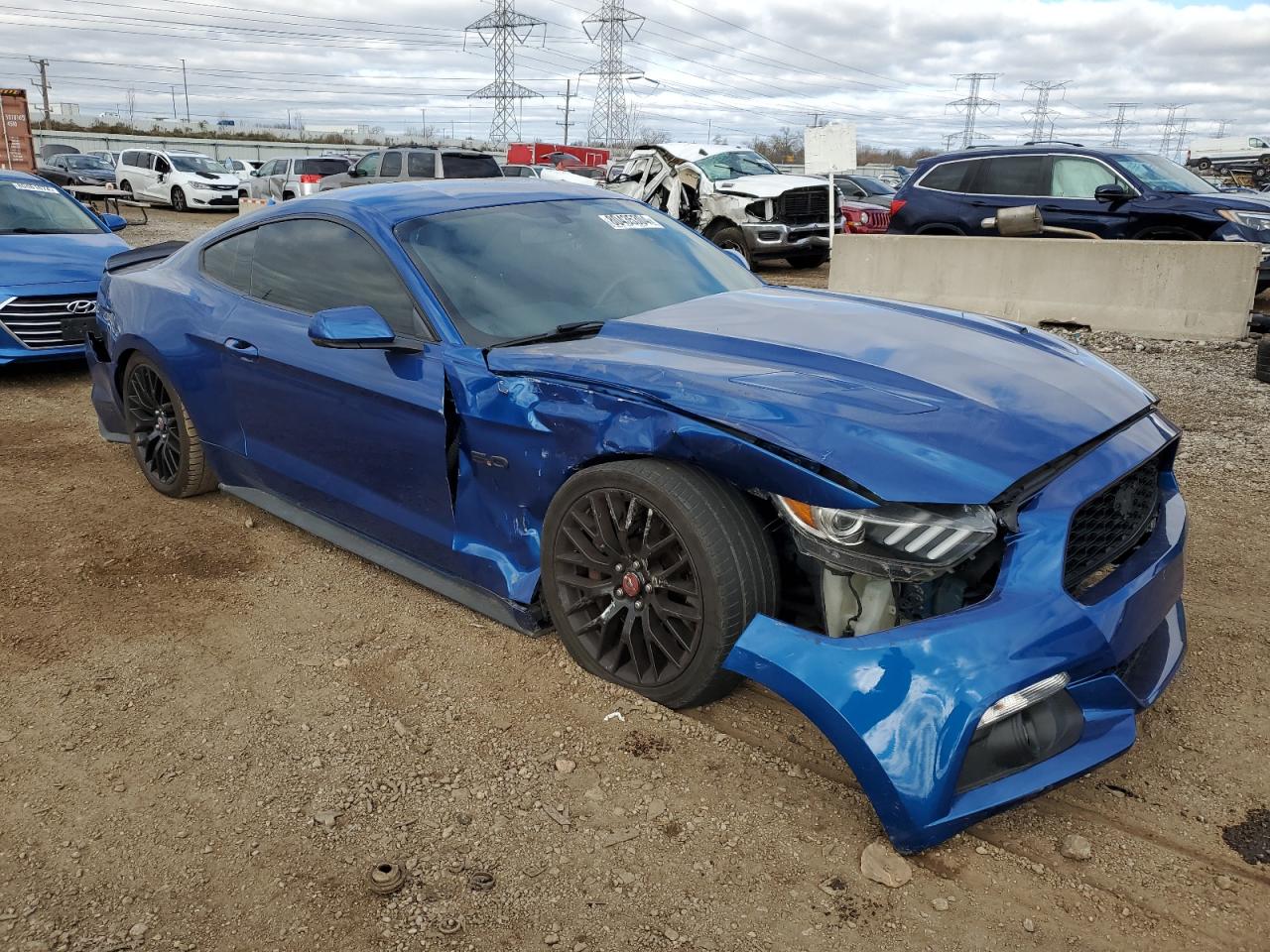 2017 Ford Mustang VIN 1FA6P8CF8H5342692 Copart auction photo, front end / rear end damage thumbnail 4