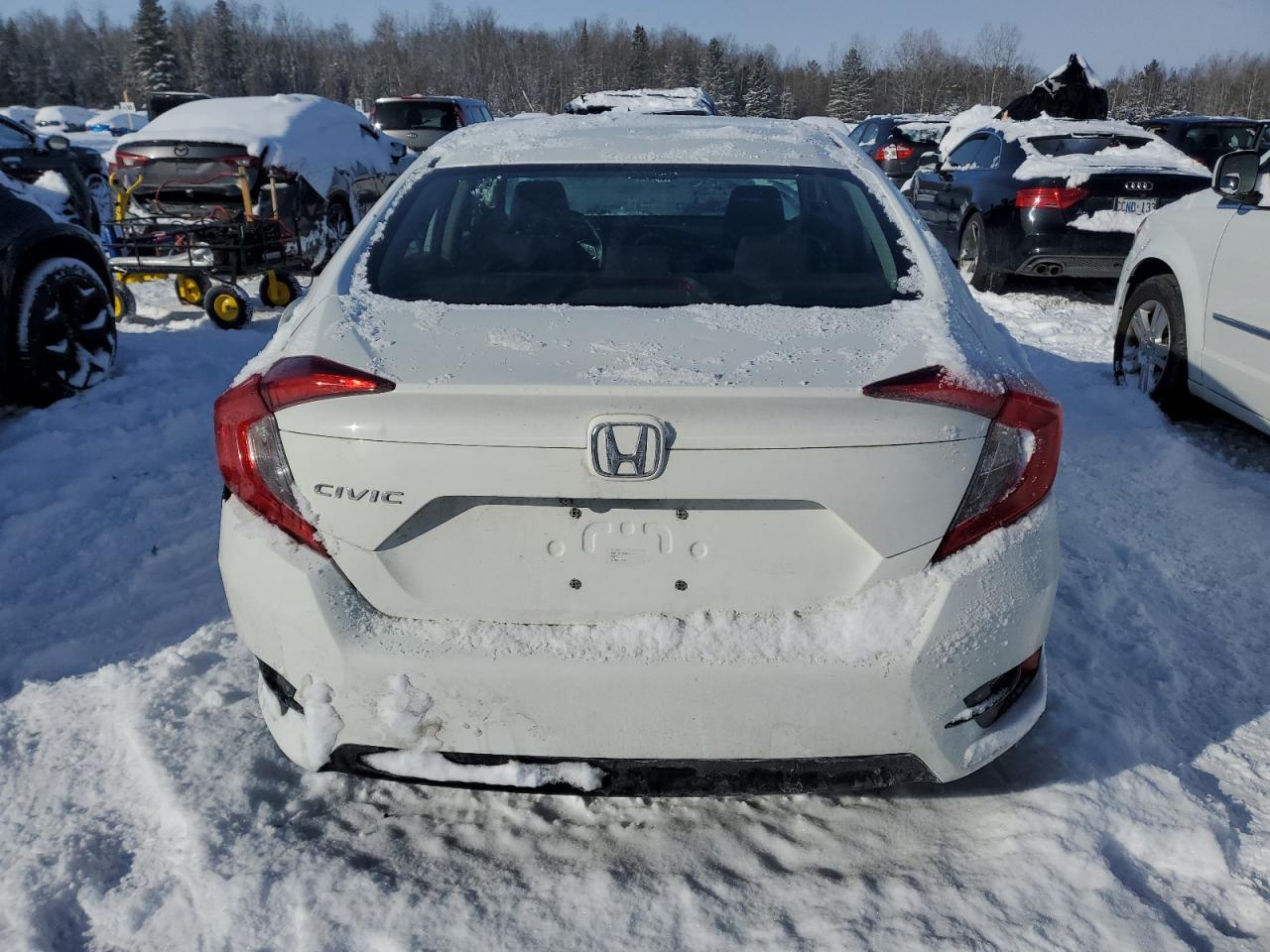 2017 Honda Civic VIN 2HGFC2F54HH013553 Copart auction photo, rear end / side damage thumbnail 6