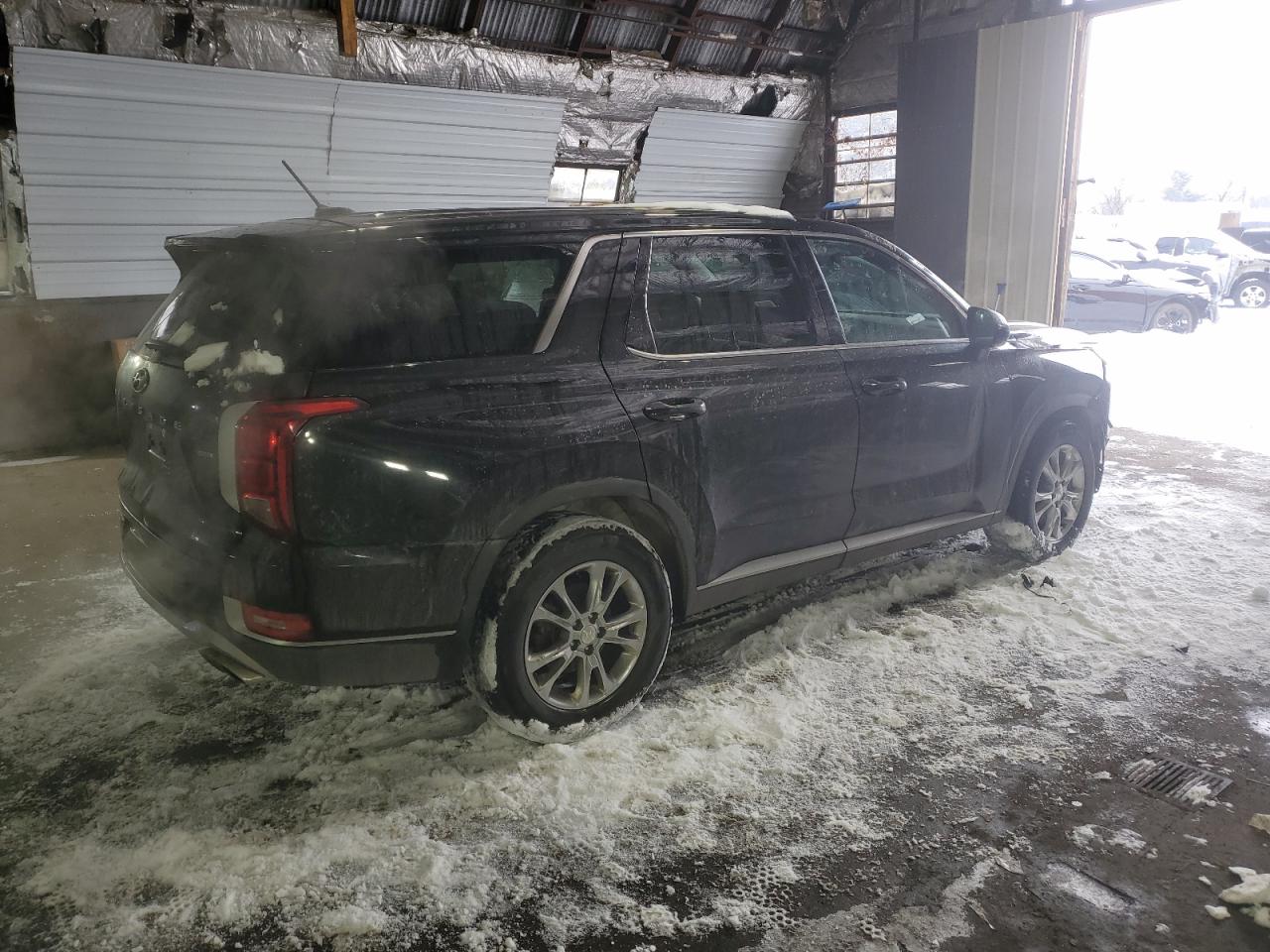 2022 Hyundai Palisade VIN KM8R1DHE3NU454251 Copart auction photo, front end / side damage thumbnail 3