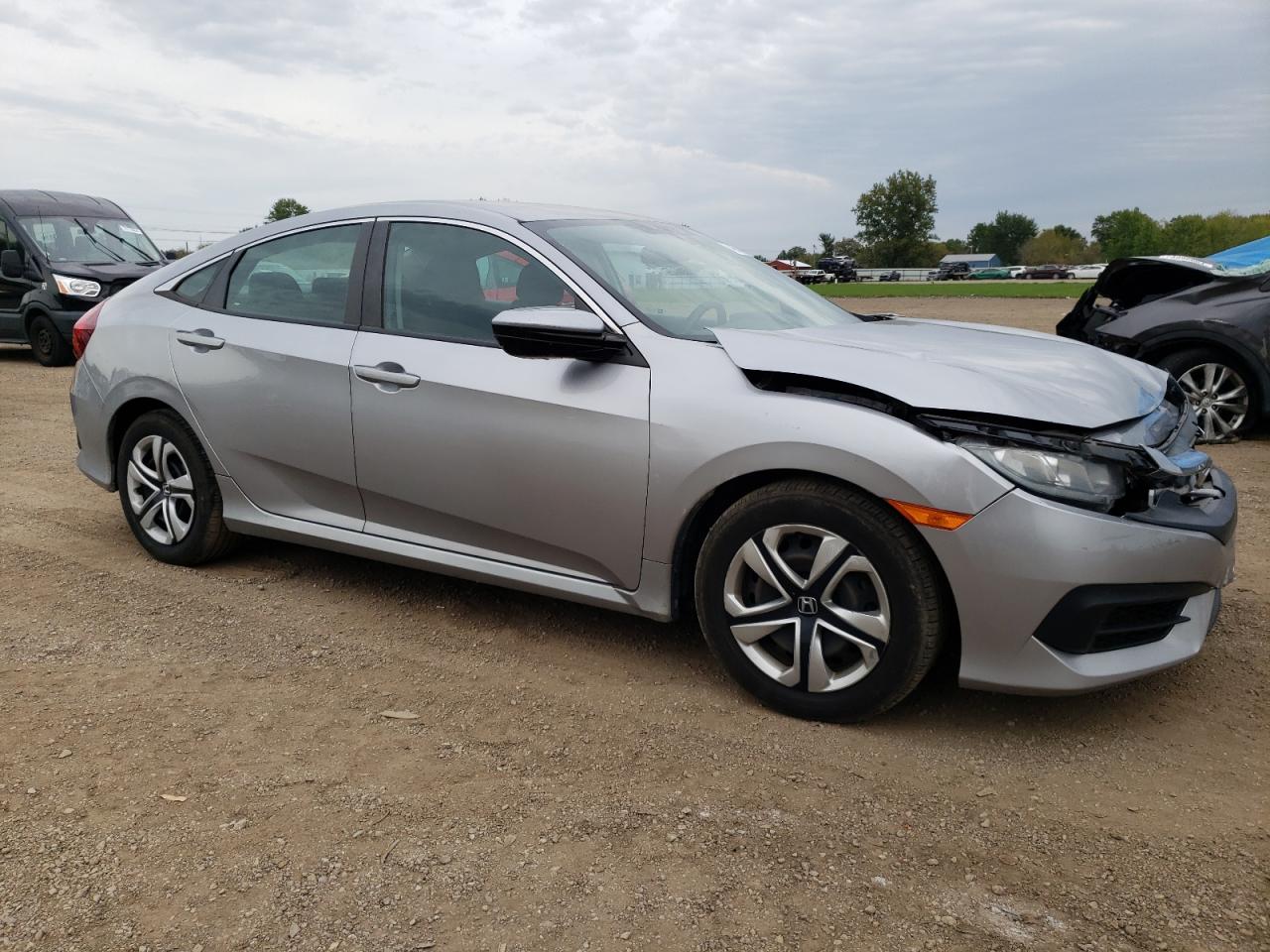 2017 Honda Civic VIN 19XFC2F54HE077814 Copart auction photo, front end damage thumbnail 4