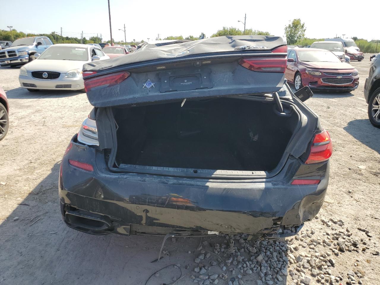 2017 BMW 7er VIN WBA7F2C56HG422466 Copart auction photo, rear end / front end damage thumbnail 6